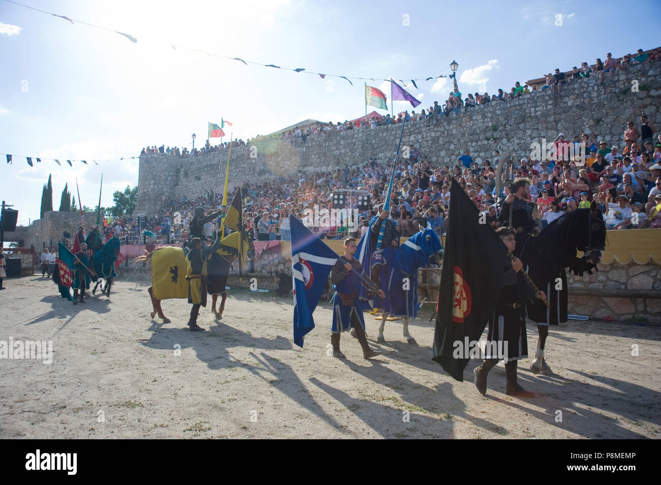 Festival Medieval de Hita, Guadalajara, España. A partir del 7 de julio de 2018. Foto de stock