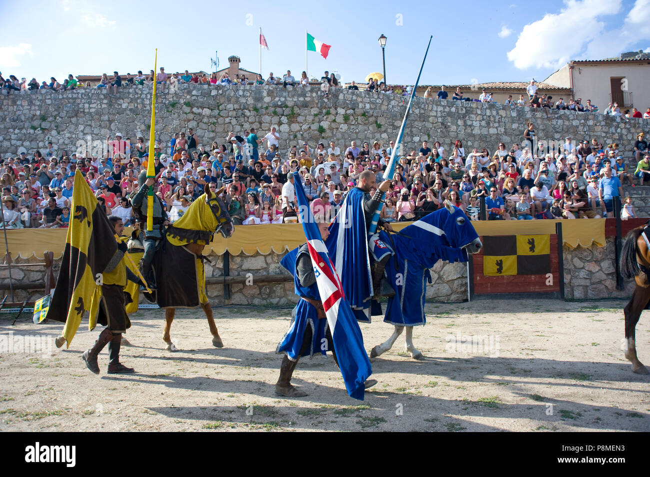 Festival Medieval de Hita, Guadalajara, España. A partir del 7 de julio de 2018. Foto de stock