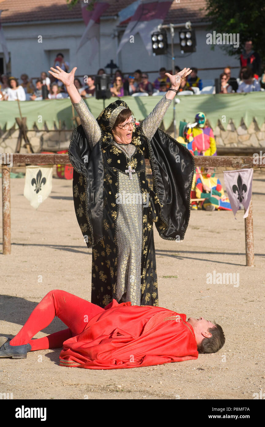 Festival Medieval de Hita, Guadalajara, España. A partir del 7 de julio de 2018. Foto de stock