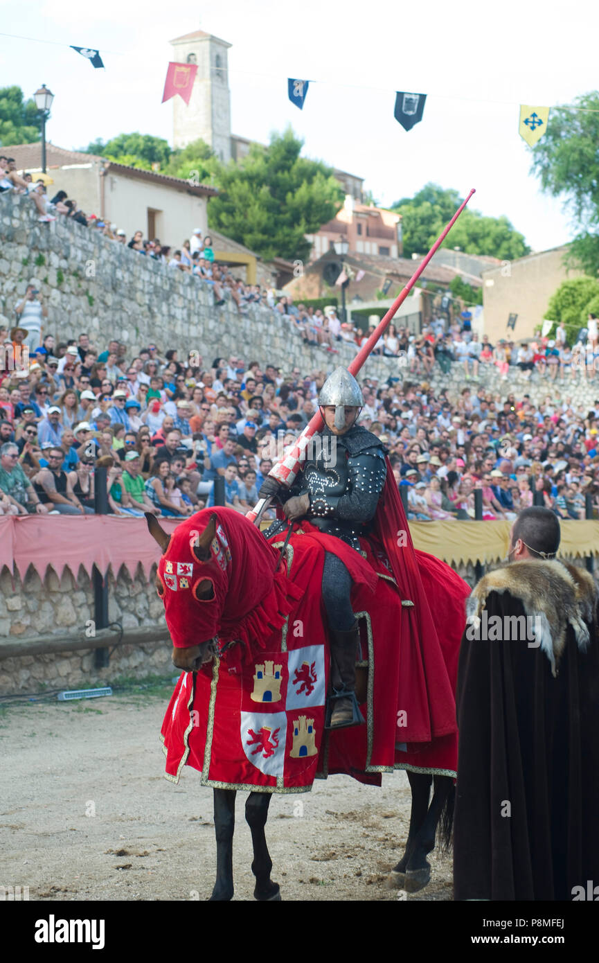 Festival Medieval de Hita, Guadalajara, España. A partir del 7 de julio de 2018. Foto de stock