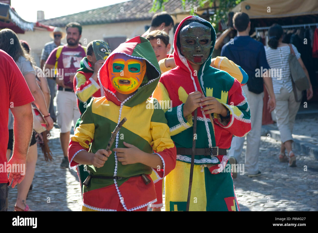 Festival Medieval de Hita, Guadalajara, España. A partir del 7 de julio de 2018. Foto de stock