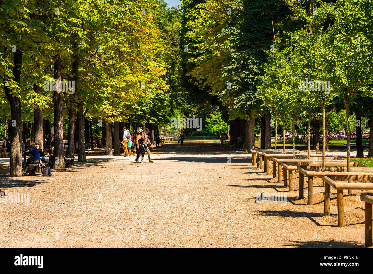 Jardines de Luxemburgo en París, Francia Foto de stock