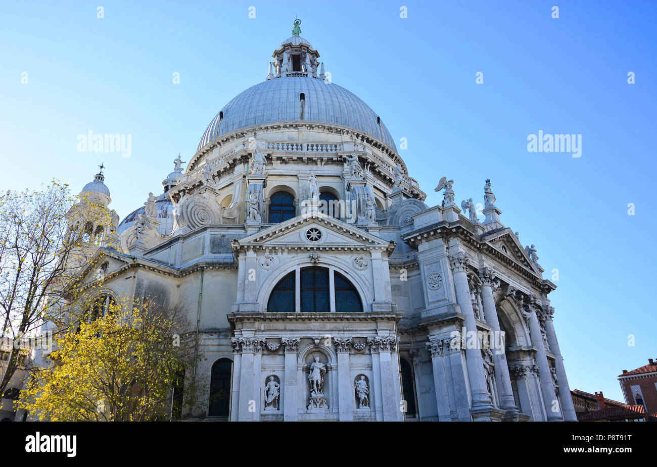 La Basílica de Santa Maria della Salute en Venecia. Foto de stock
