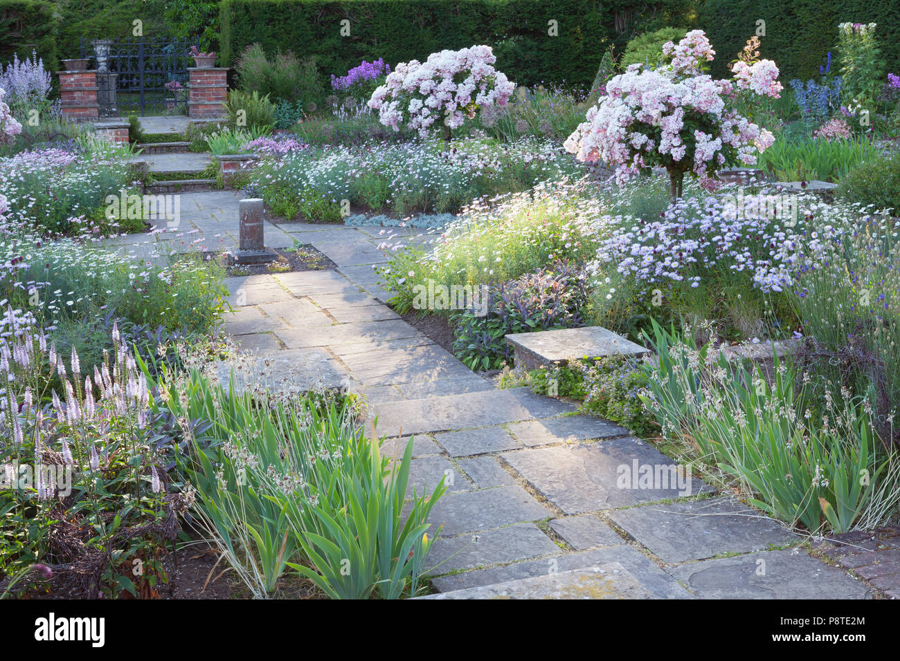 Newby Hall y jardines, Ripon, North Yorkshire, Reino Unido. El verano, de julio de 2018. Foto de stock