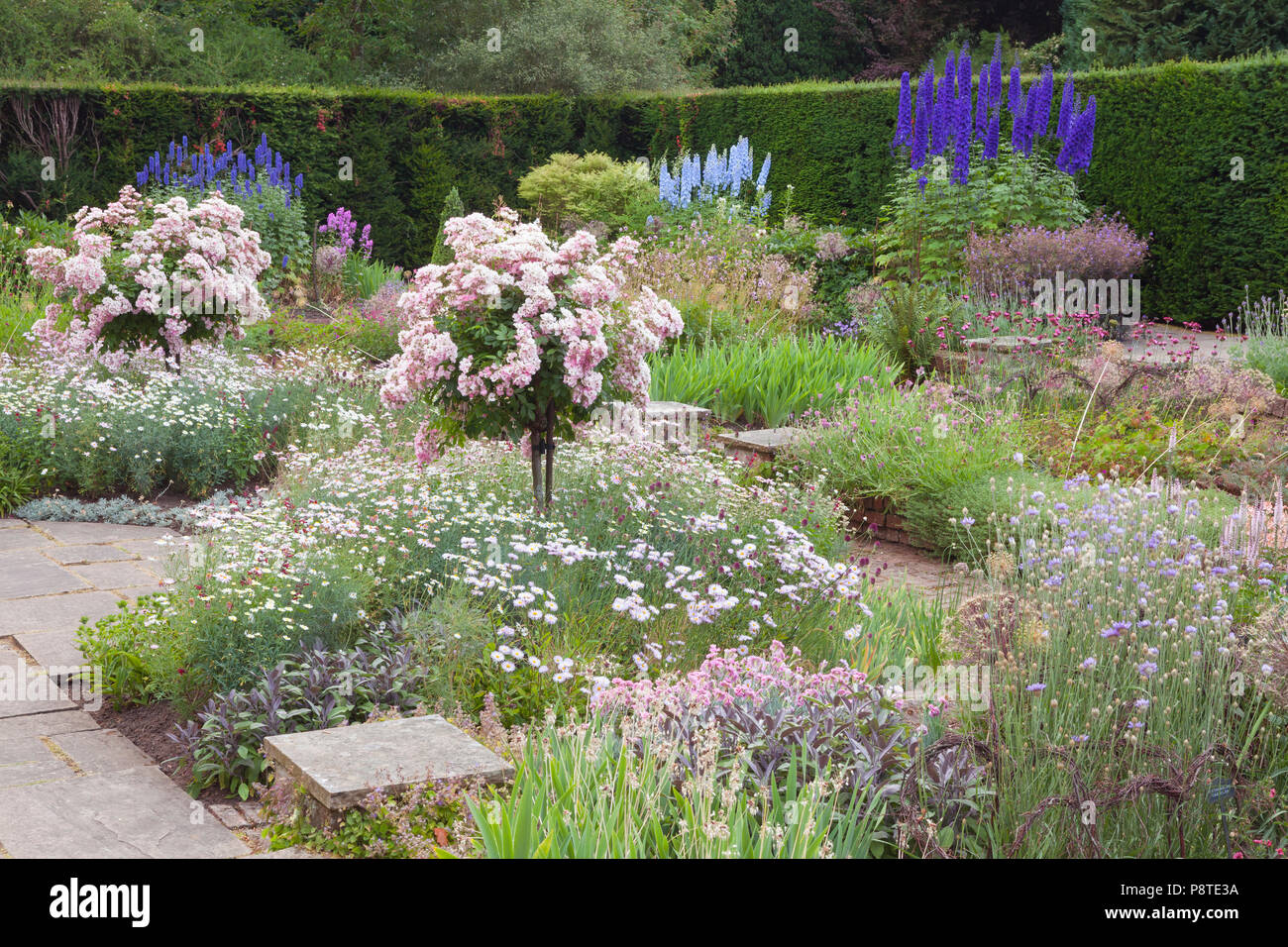 Newby Hall y jardines, Ripon, North Yorkshire, Reino Unido. El verano, de julio de 2018. Foto de stock