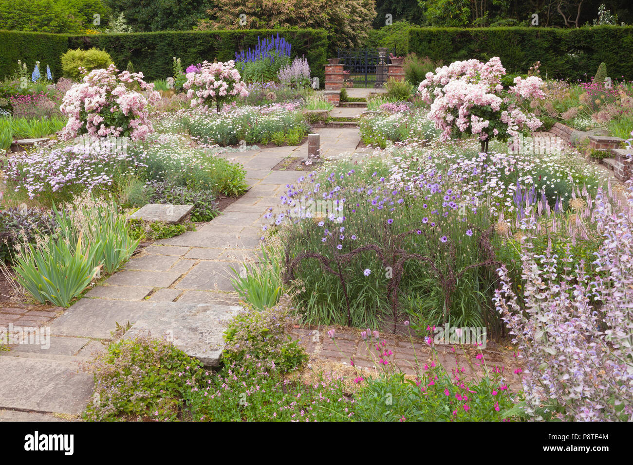 Newby Hall y jardines, Ripon, North Yorkshire, Reino Unido. El verano, de julio de 2018. Foto de stock