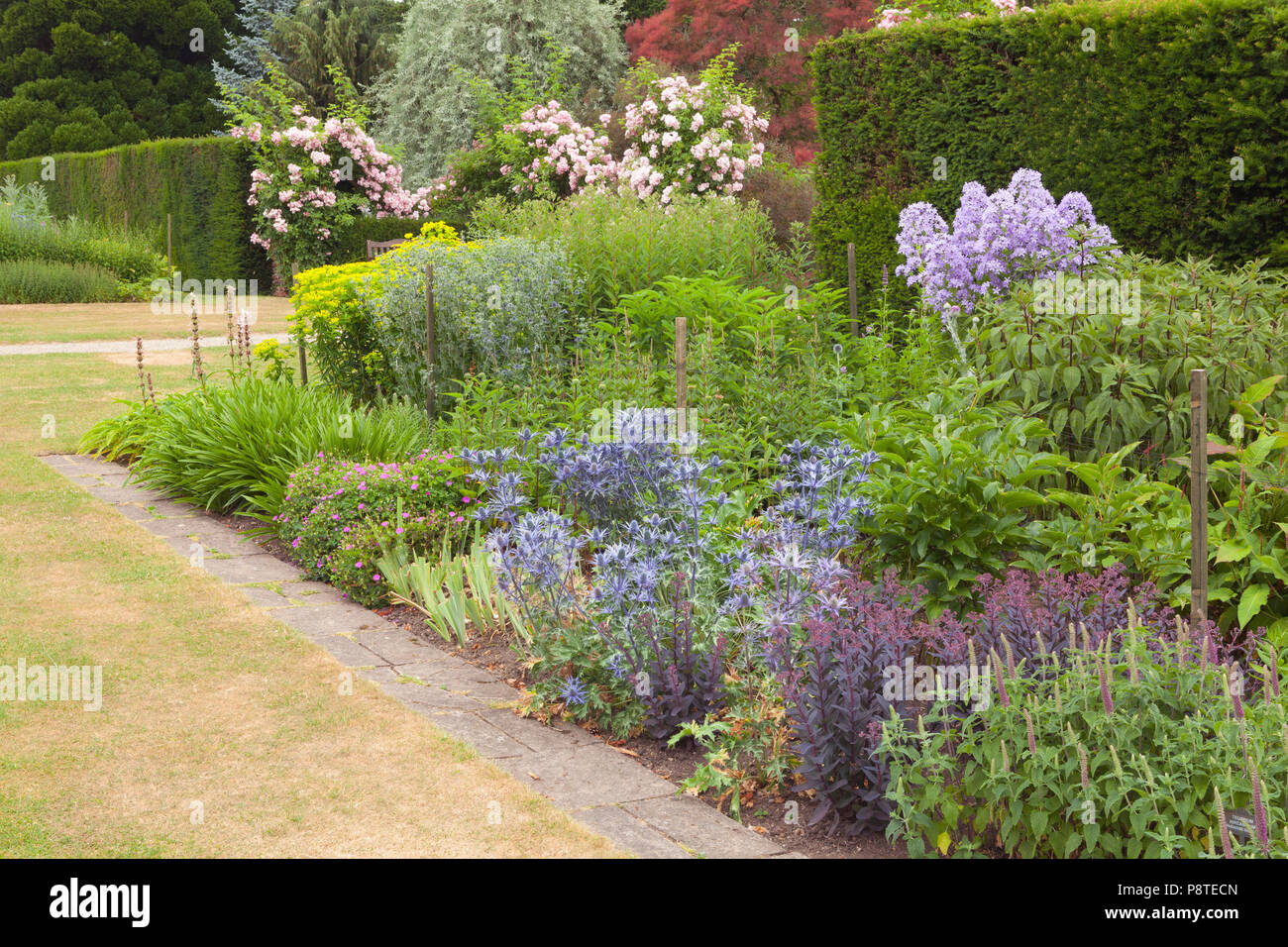 Newby Hall y jardines, Ripon, North Yorkshire, Reino Unido. El verano, de julio de 2018. Foto de stock