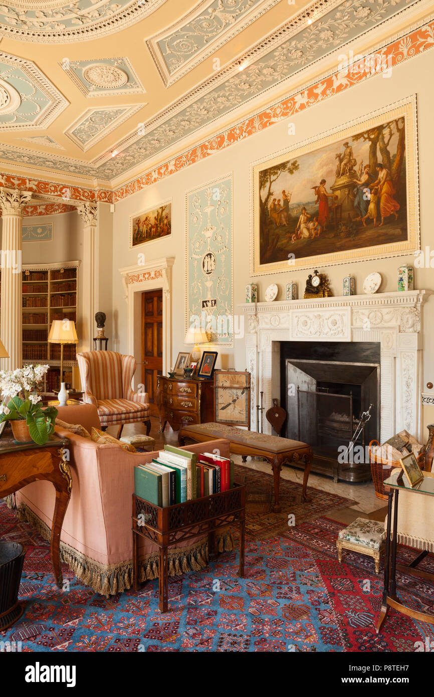 Newby Hall y jardines, Ripon, North Yorkshire, Reino Unido. El verano, de julio de 2018. Foto de stock