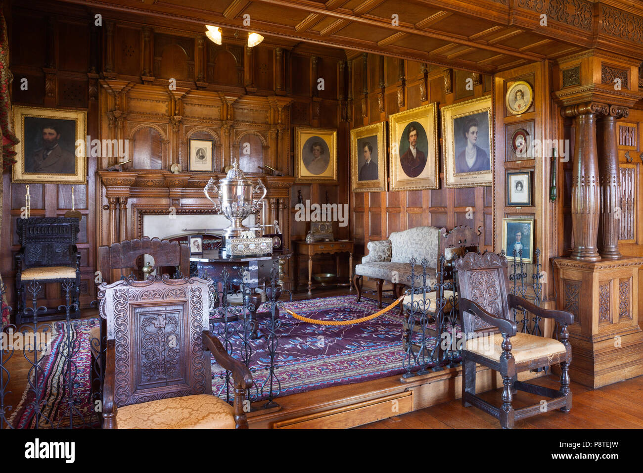 Newby Hall y jardines, Ripon, North Yorkshire, Reino Unido. El verano, de julio de 2018. Foto de stock