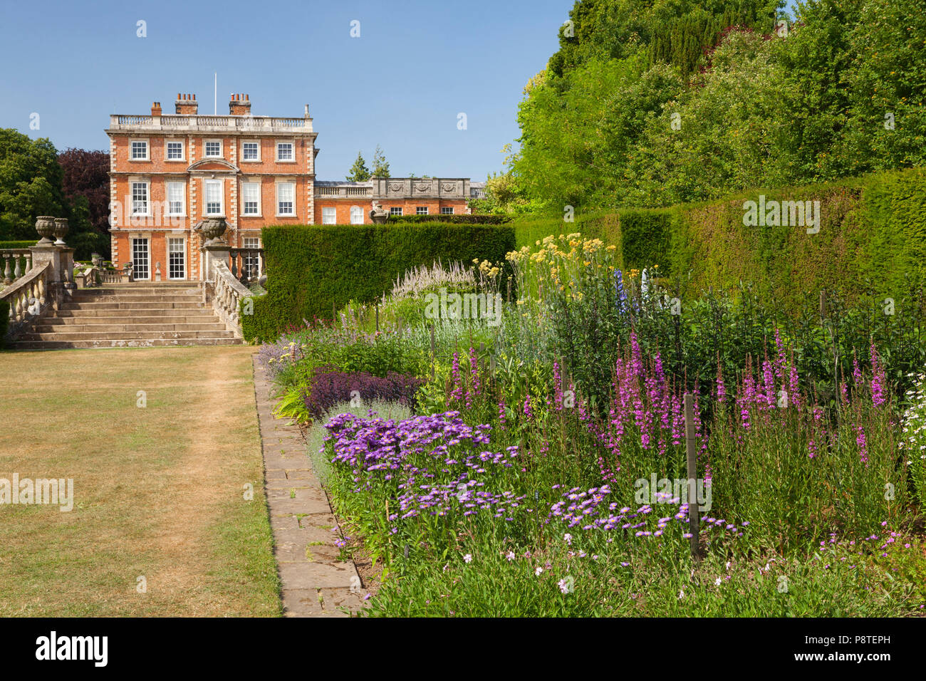 Newby Hall y jardines, Ripon, North Yorkshire, Reino Unido. El verano, de julio de 2018. Foto de stock