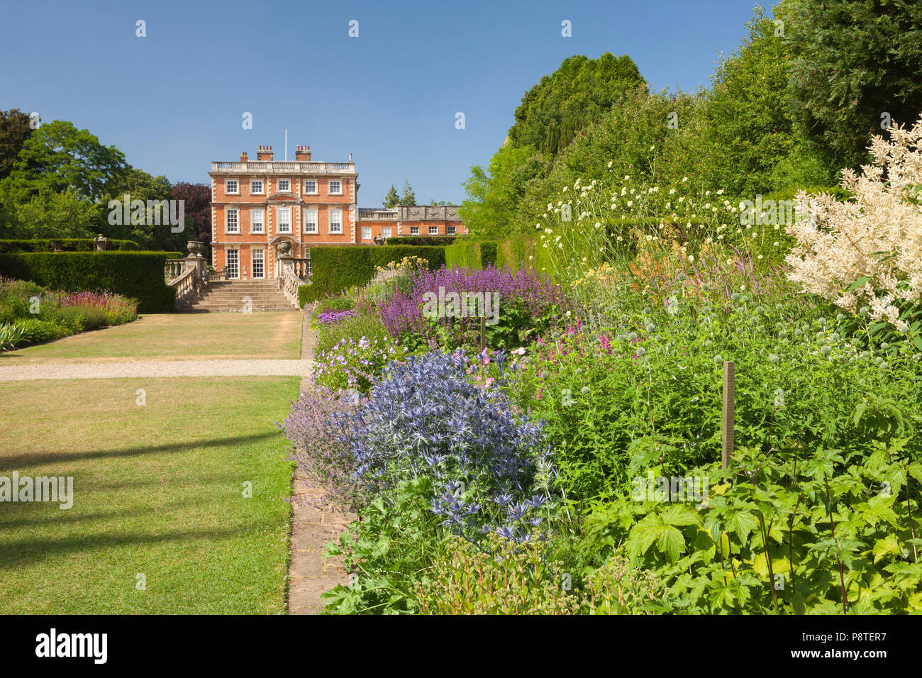 Newby Hall y jardines, Ripon, North Yorkshire, Reino Unido. El verano, de julio de 2018. Foto de stock