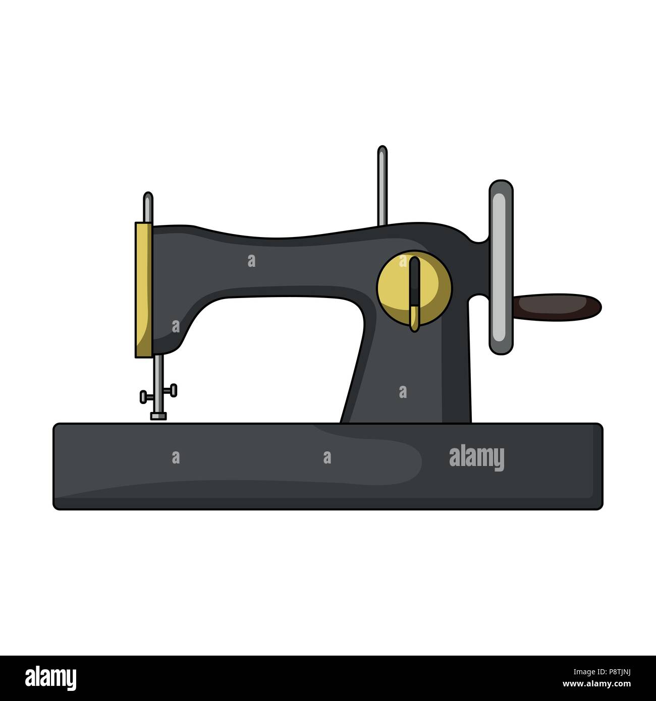 Máquina de coser rá costura o sastrería kit de herramientas único  icono en el estilo de dibujos animados de símbolos vectoriales ilustración  web de stock Imagen Vector de stock - Alamy