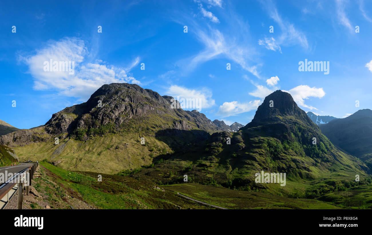 Paisaje escocés. montañas y hermosos cielos de Escocia. Foto de stock