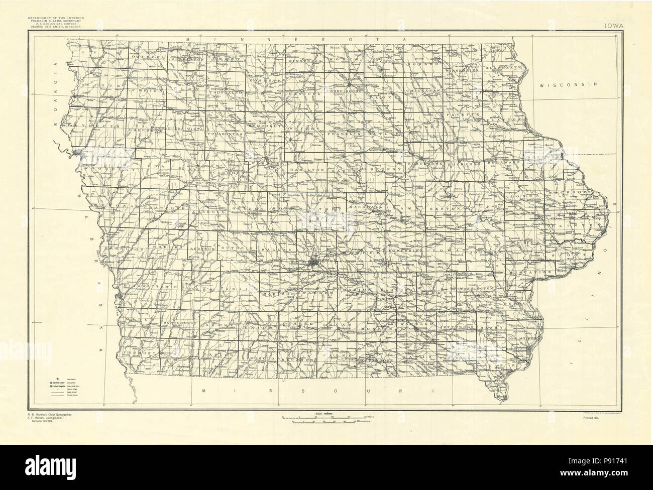 Mapa de iowa 1911 fotografías e imágenes de alta resolución Alamy