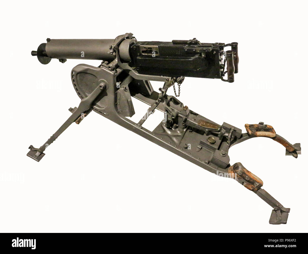 Museo de la Légion Etrangère à Aubagne : Alemán Maxim MG.08 ametralladora Foto de stock