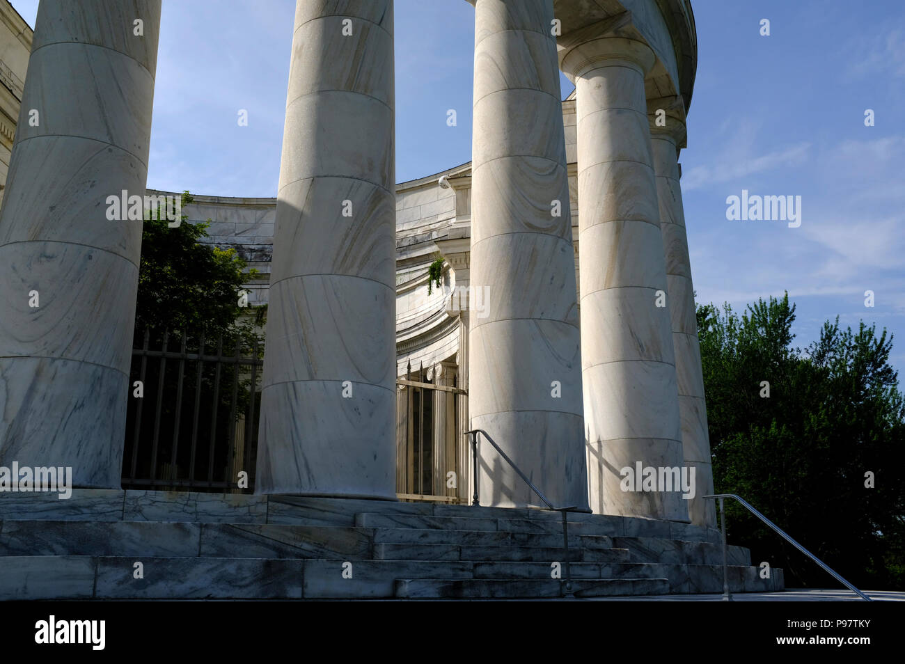 Monumento y tumba del presidente Warren Harding G y la Primera Dama Florencia Harding, Marion, Ohio Foto de stock