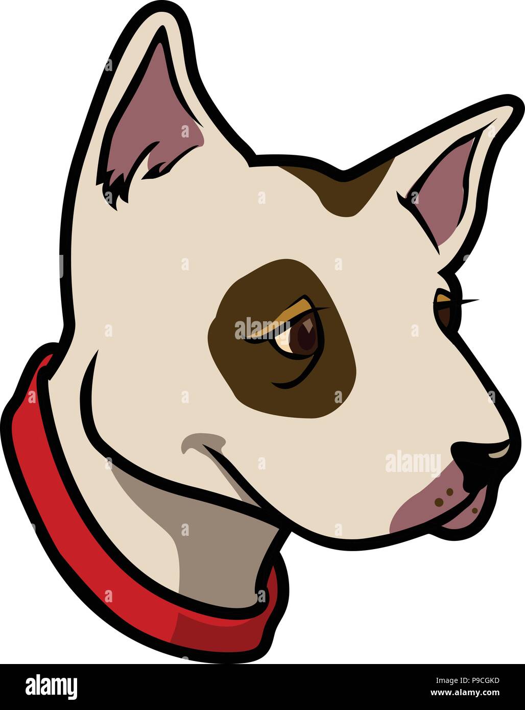 Perro pitbull Imágenes vectoriales de stock - Página 2 - Alamy