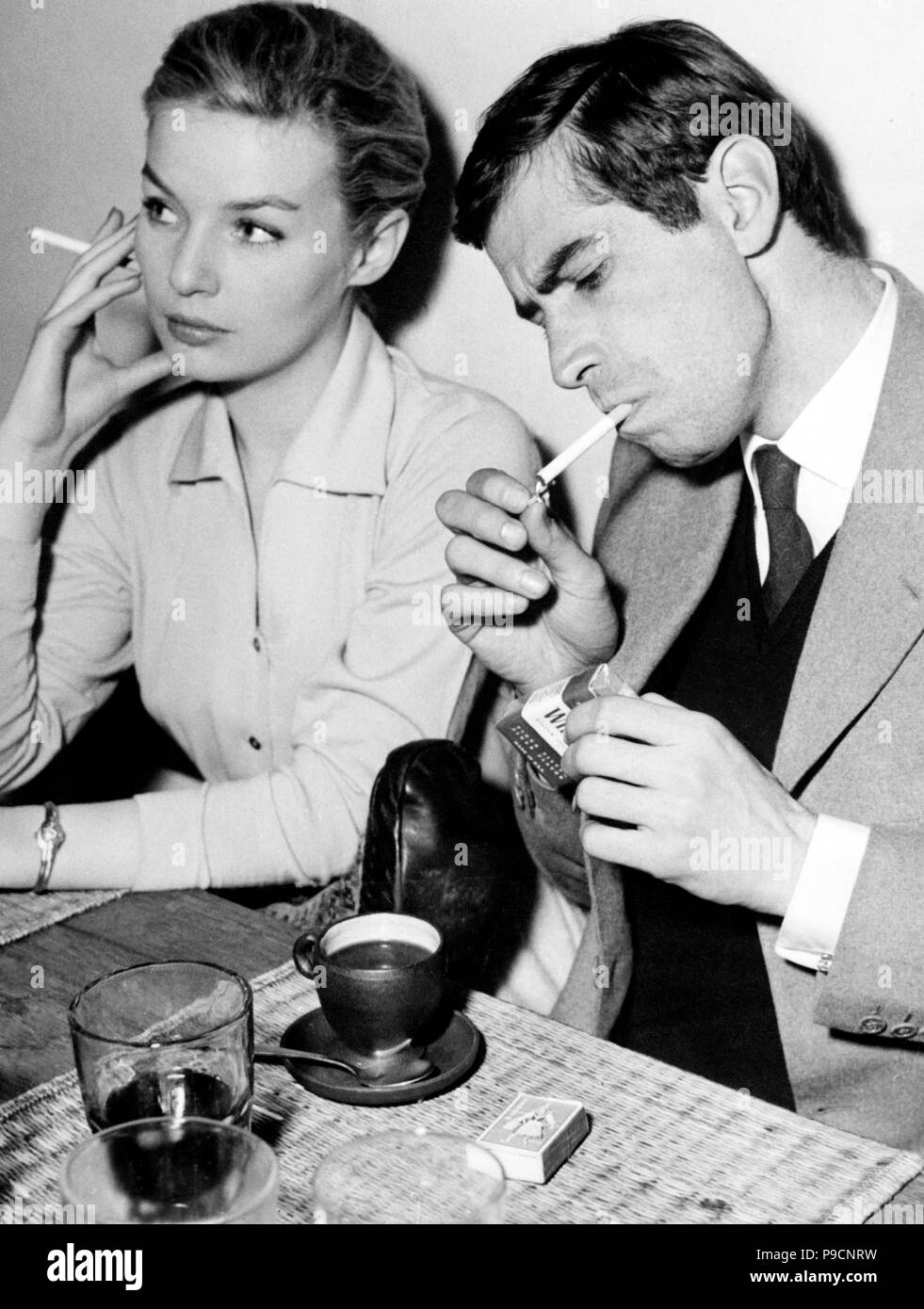 Annette stroyberg, Roger Vadim, 1957. Foto de stock
