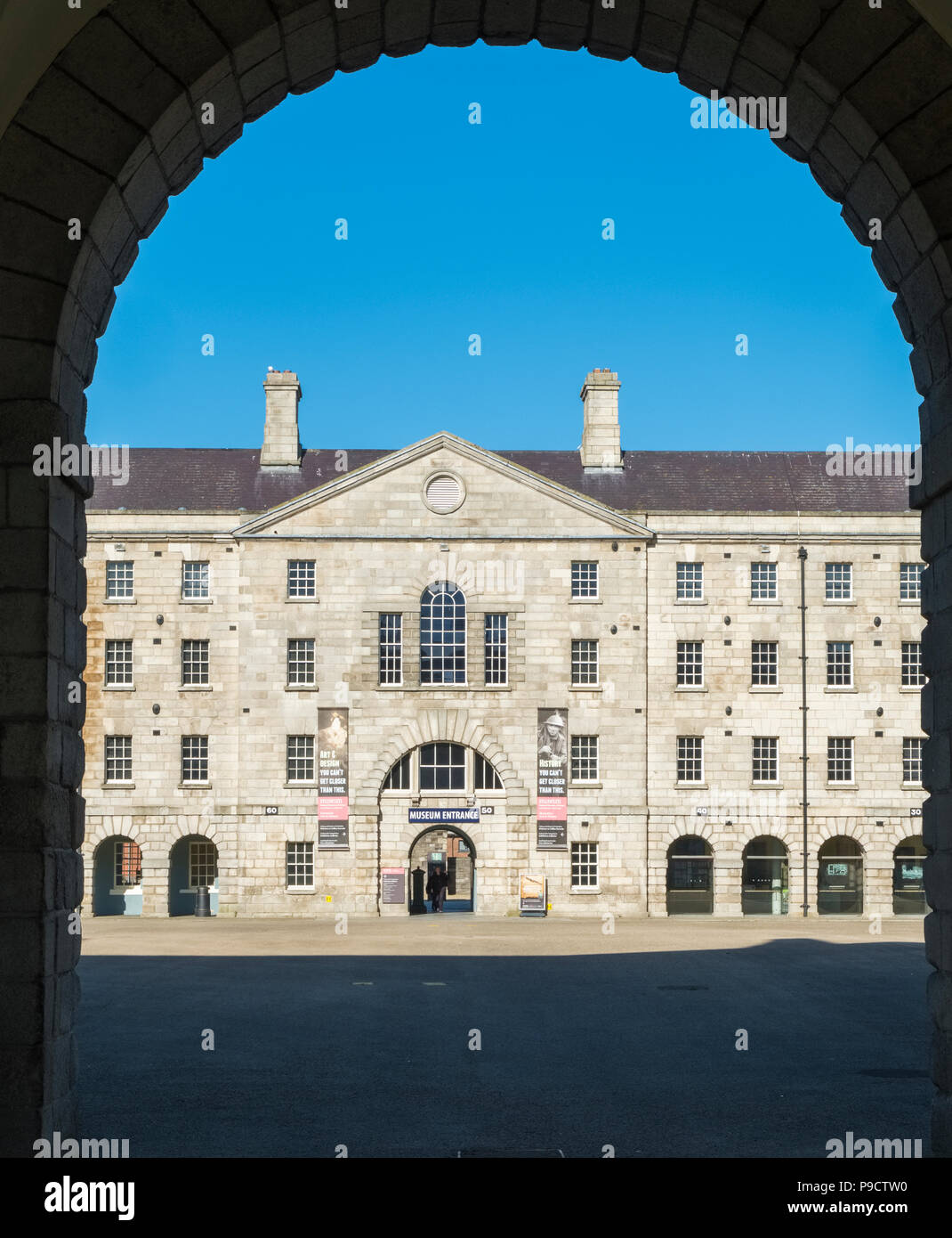 Collins Barracks, Dublín, Irlanda, Europa, parte del Museo Nacional de Irlanda Foto de stock