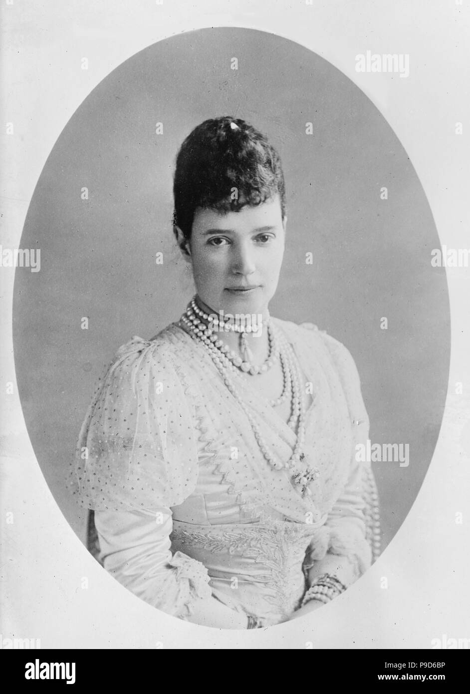 Empress Dowager Maria Fyodorovna (Dagmar de Dinamarca) (1847-1928). Museo: Colección privada. Foto de stock