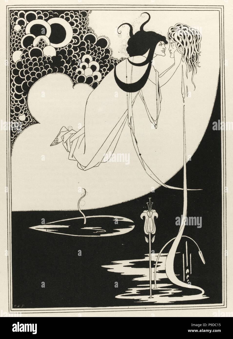 Ilustración de Salomé de Oscar Wilde. Museo: Colección privada. Foto de stock