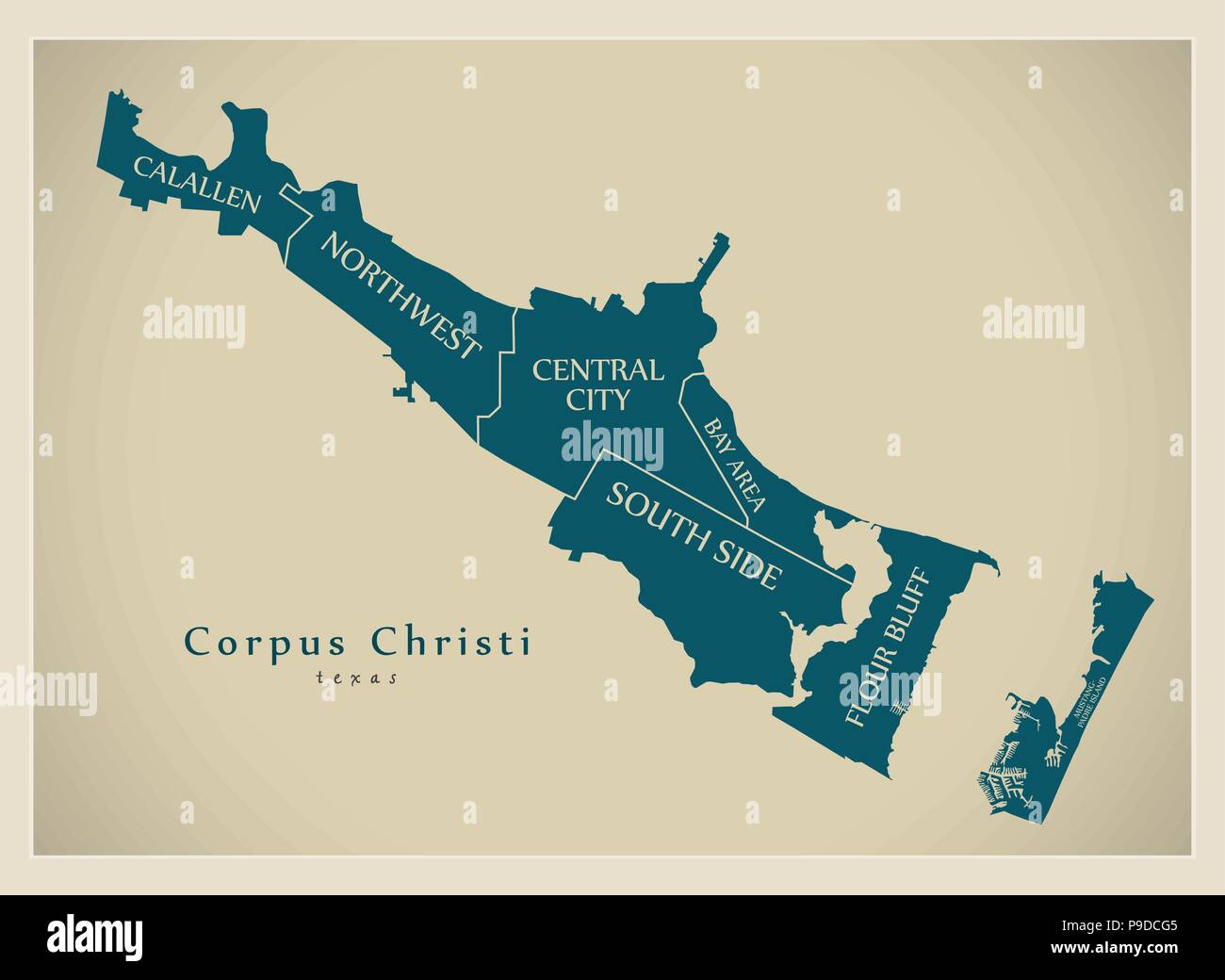 Mapa de corpus christi texas fotografías e imágenes de alta resolución