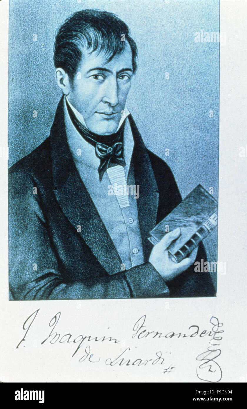 José Joaquín Fernández de Lisardi (1776-1827), escritor mexicano. Foto de stock