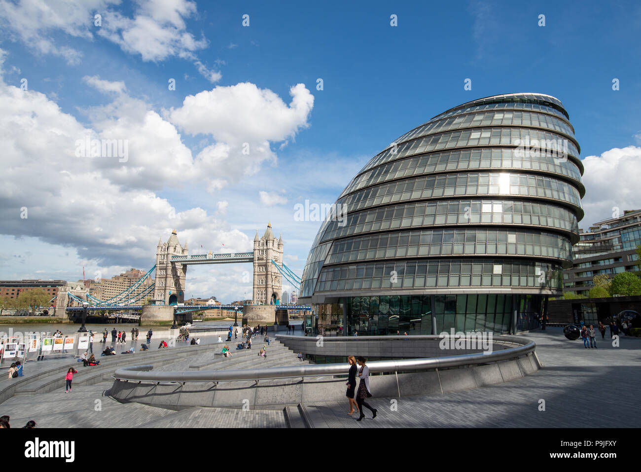 City Hall, sede de la Autoridad del Gran Londres, Reino Unido Foto de stock
