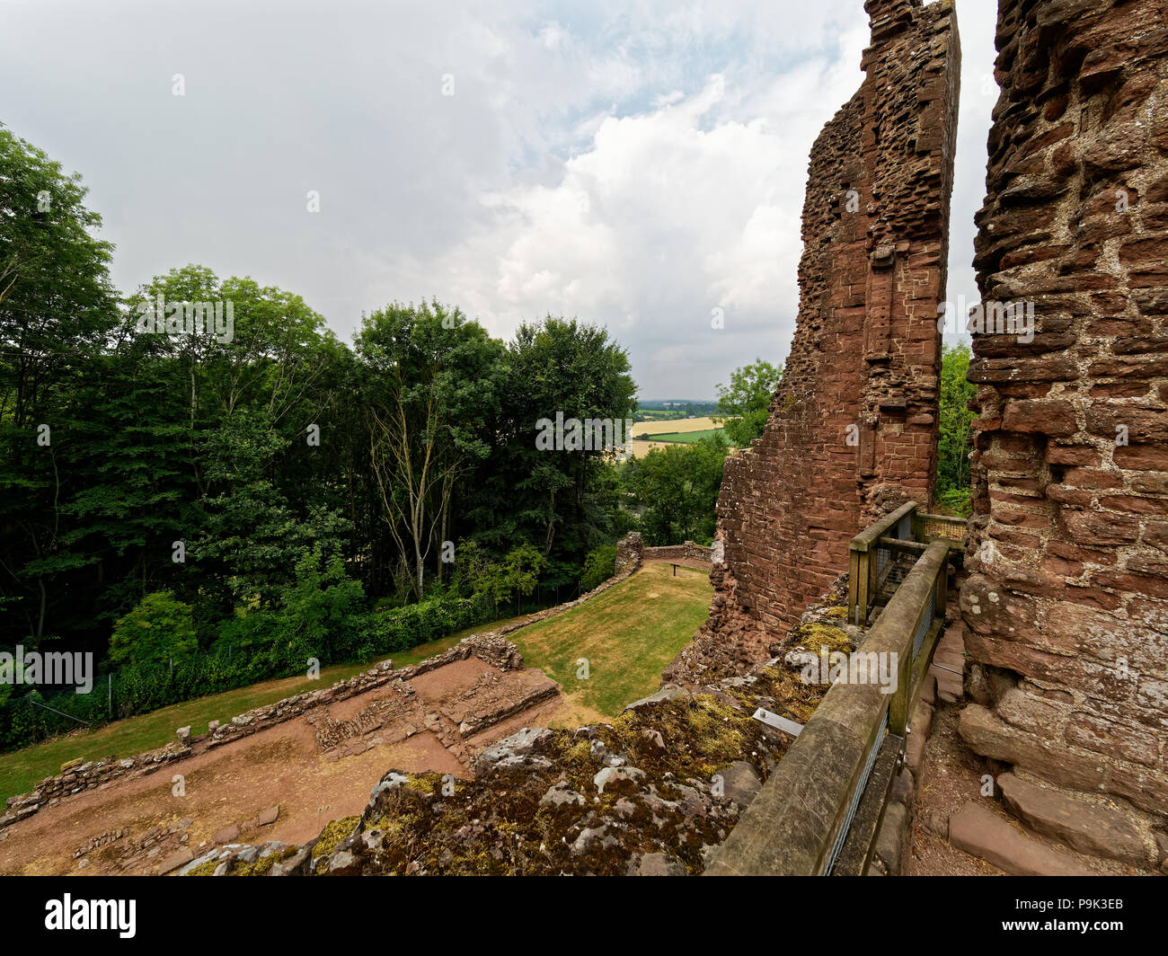 Goodrich Castle, Goodrich, Herefordshire. UK Foto de stock