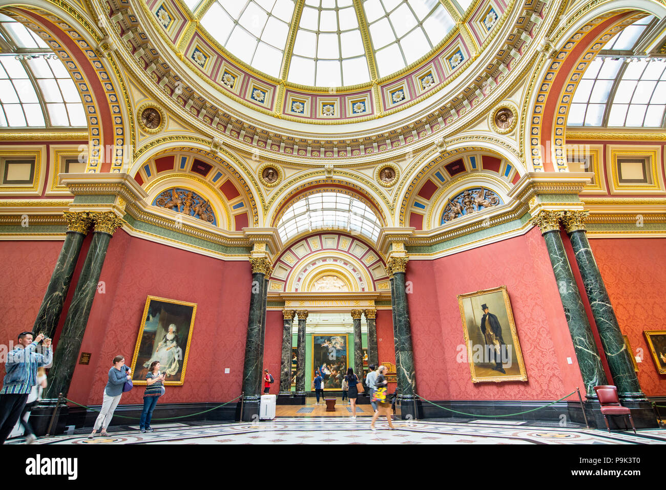 La National Gallery, Londres, Reino Unido. Foto de stock