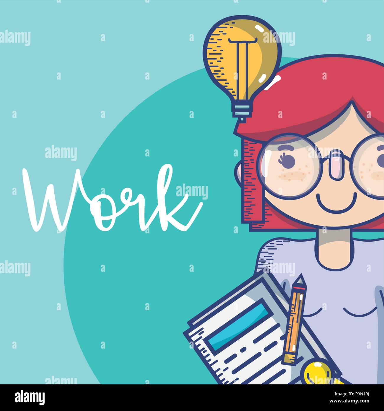 Profesor Caricatura Imagen Vector De Stock Alamy