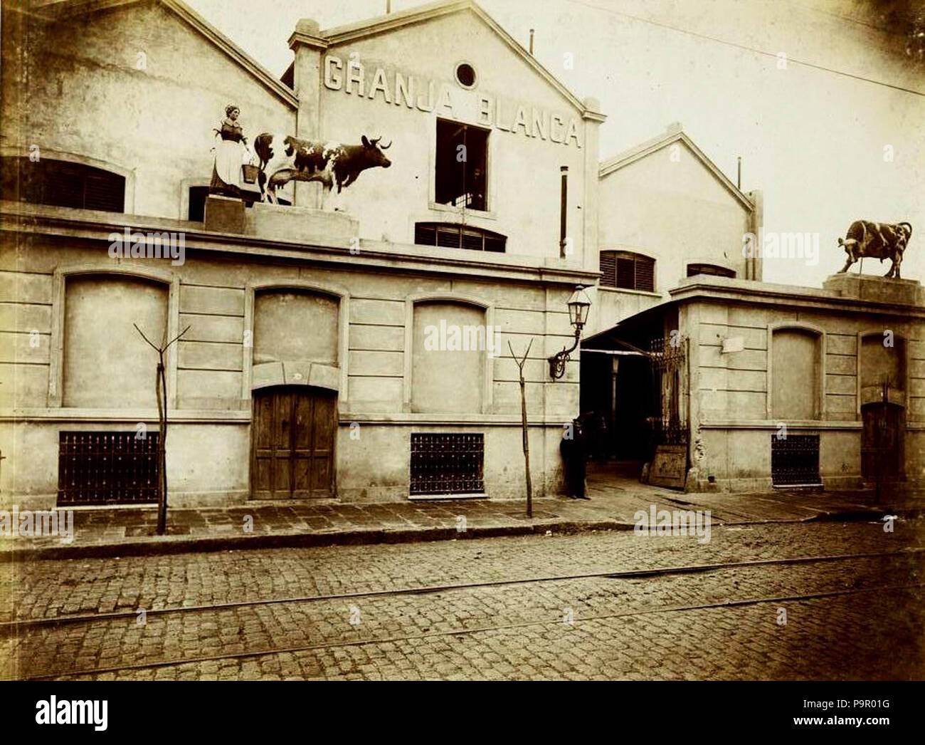 148 Archivo General de la Nación Argentina 1890 aprox Buenos Aires, Establecimiento Granja Blanca Foto de stock