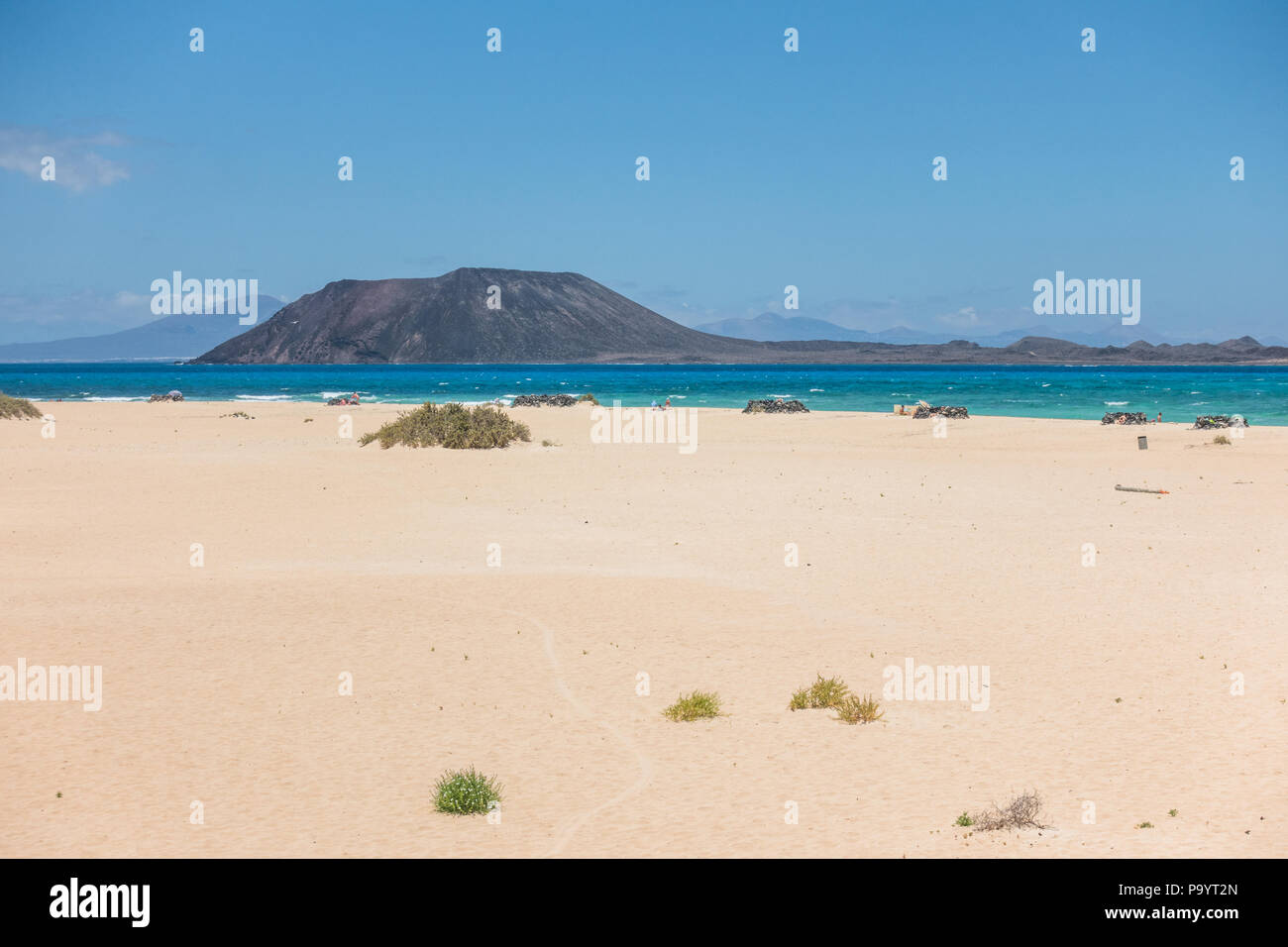 Fuerteventura, Islas Canarias - España, Parque Natural de las Dunas de Corralejo Foto de stock
