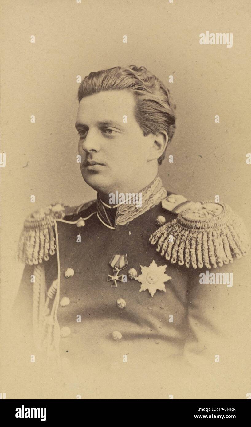 Retrato del Gran Duque Vladimir Alexandrovich de Rusia (1847-1909). Museo Estatal Ruso: fotografías y películas de archivo, de Krasnogorsk. Foto de stock