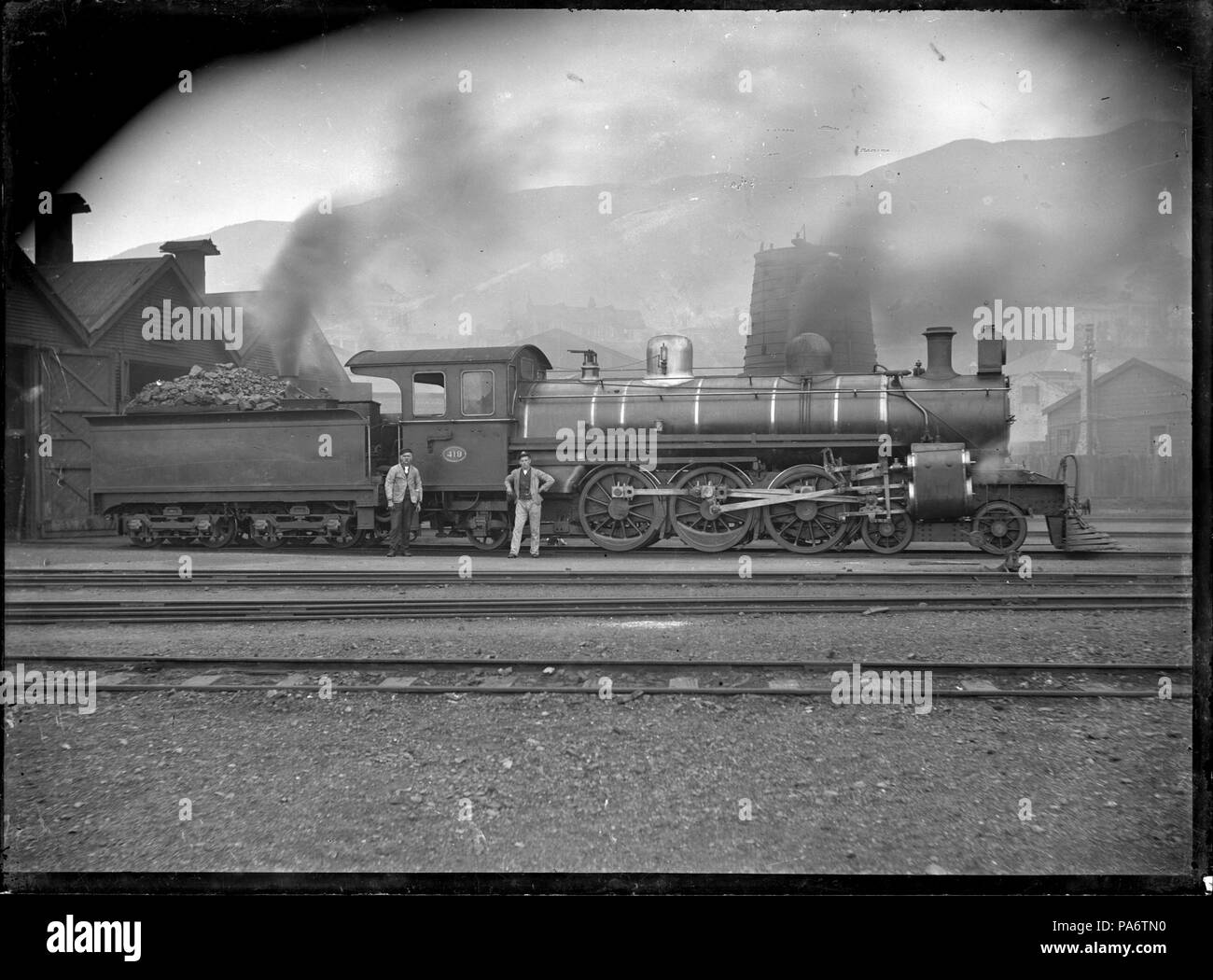 Antiguo ferrocarril midland Imágenes de stock en blanco y negro - Alamy