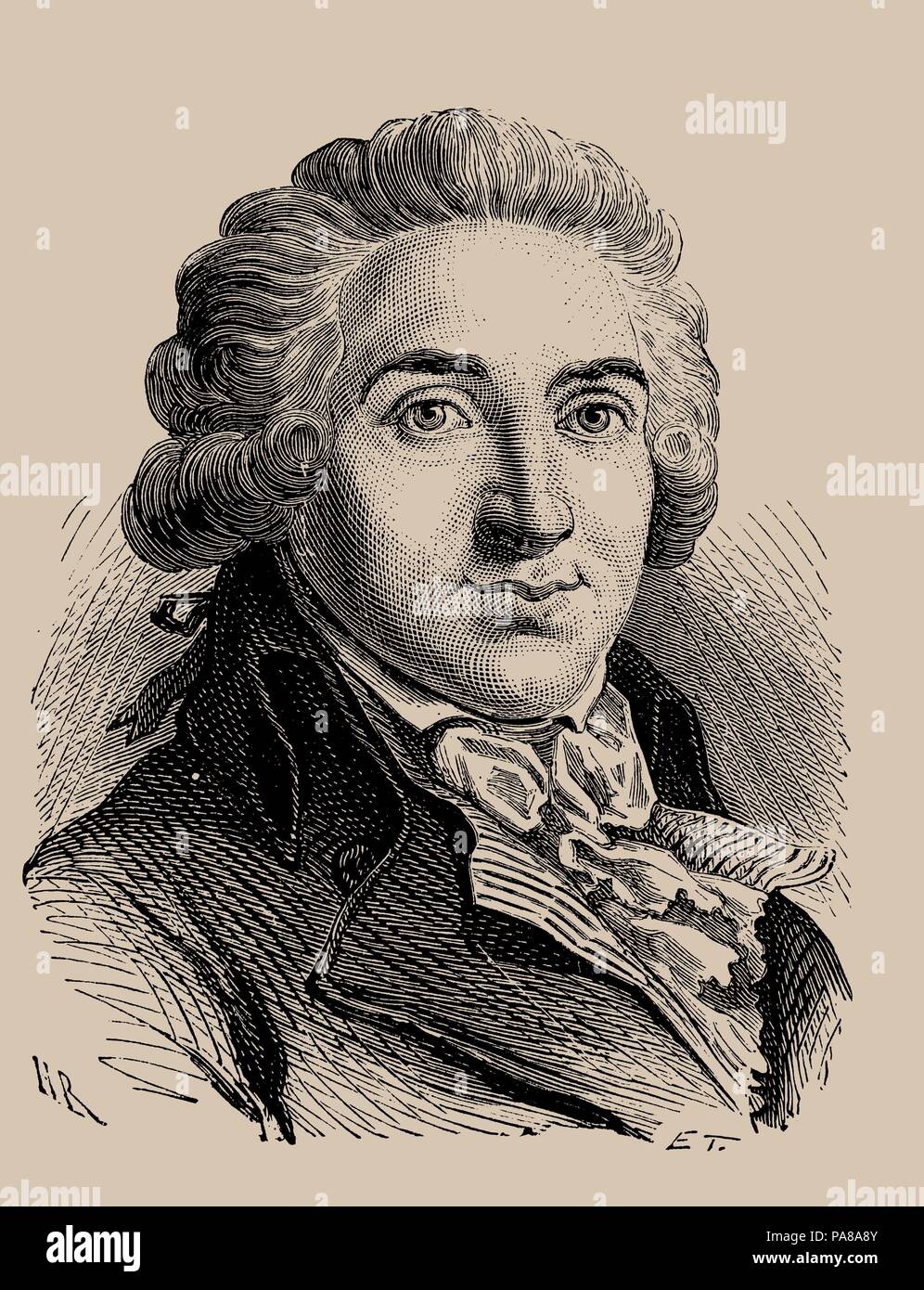 Armand (Arnaud) Gensonné (1758-1793). Museo: Colección privada. Foto de stock