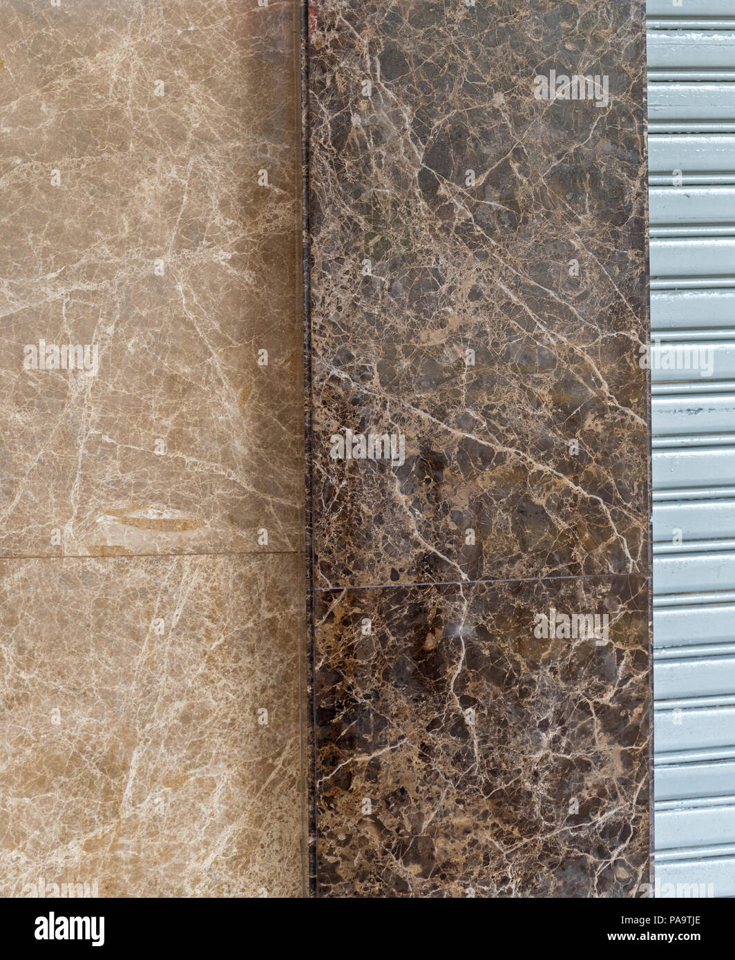 Baldosas De Marmol De Color Beige Y Marron De Pared De Lujo