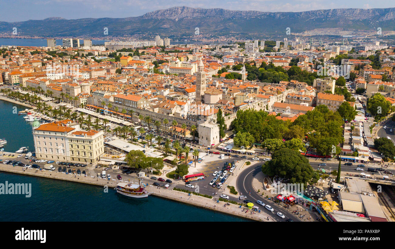Antena Vieja de Split, en el centro histórico de Split, Croacia Foto de stock