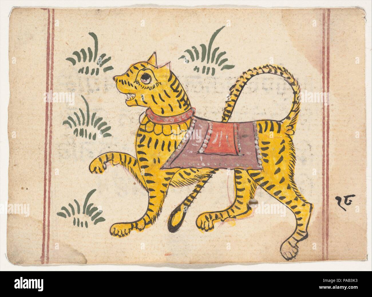 Pagina De Un Libro De Presagios Cultura La India Dimensiones 3 3 16 X 4 1 2 8 1 X 11 4 Cm Fecha Ca 1800 Museo Museo Metropolitano De Arte Nueva York Estados Unidos Fotografia De Stock Alamy