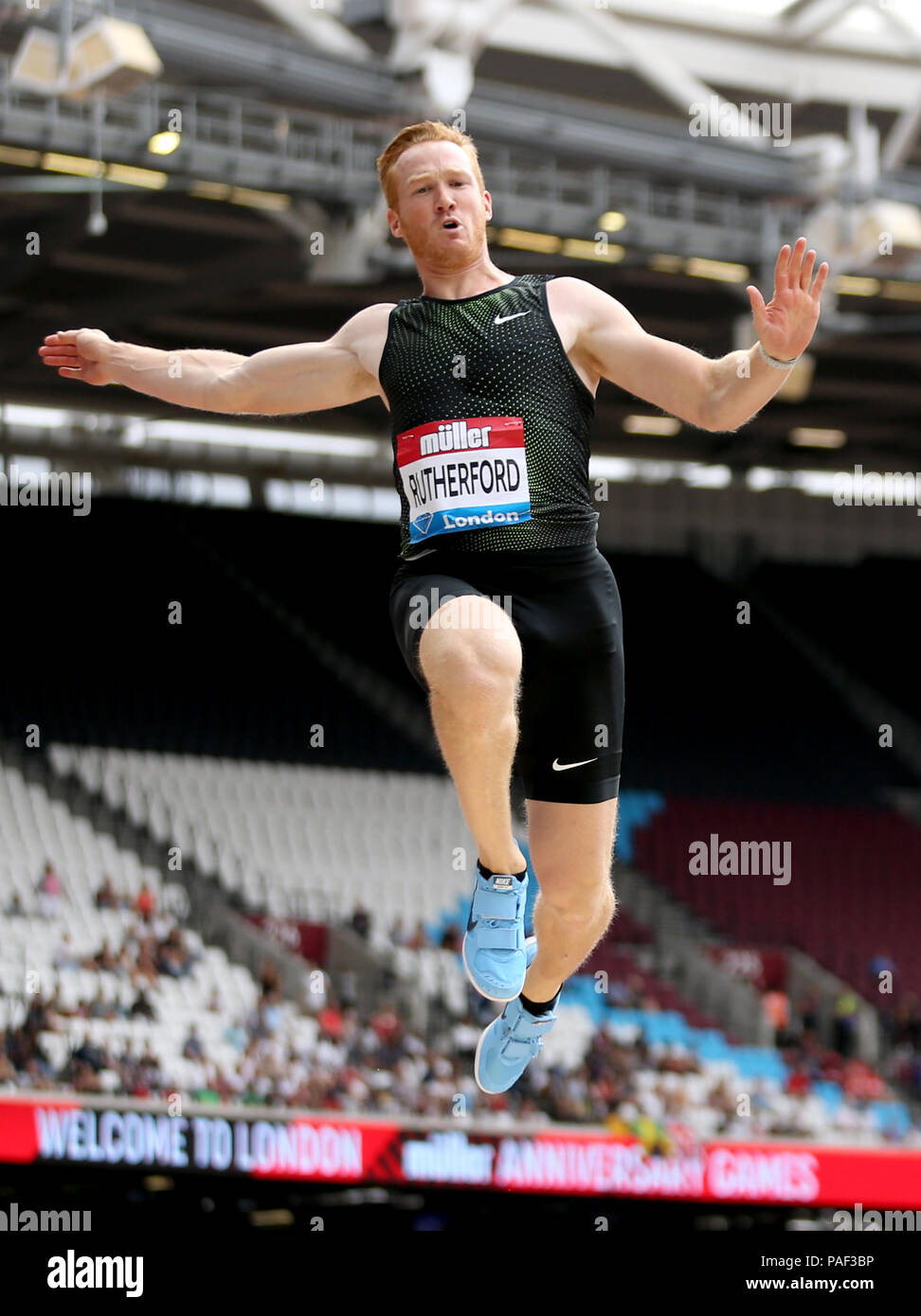 Gran Bretaña Es Greg Rutherford Falla Su Segundo Intento De Borrar Un Salto En El Salto De 6323