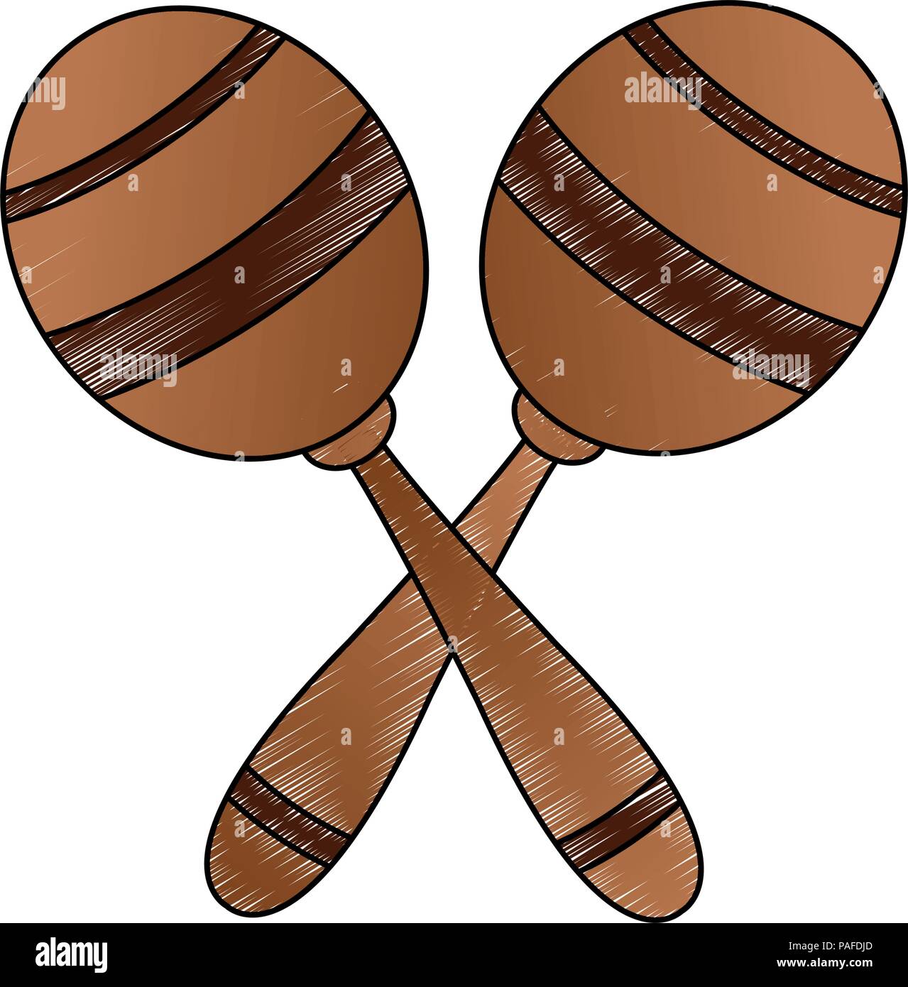 Las Maracas instrumento musical ilustraci n vectorial dise o