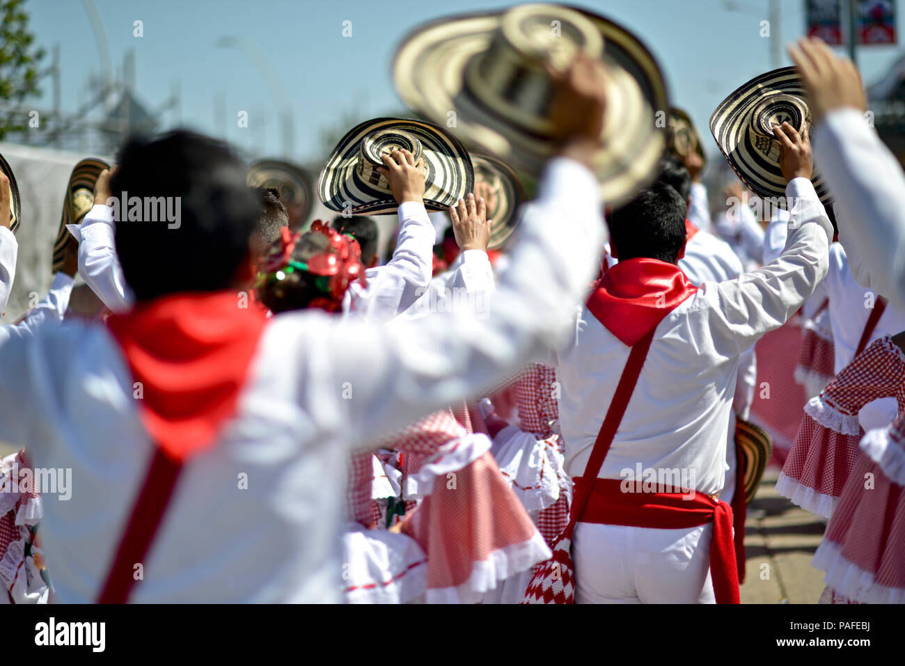 La batalla de flores, el Carnaval de Barranquilla. Foto de stock