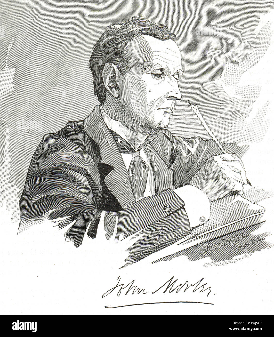 John Morley, 1r vizconde Morley de Blackburn, estadista Liberal Británico. Descrito como "el último de los grandes liberales del siglo XIX Foto de stock
