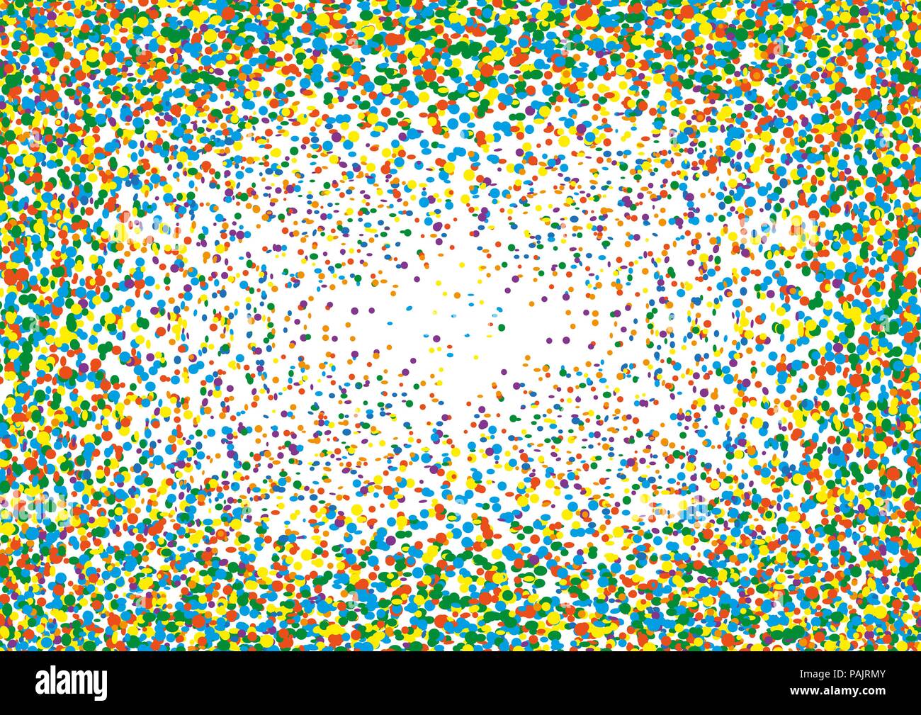 Confeti de colores de fondo swirl Ilustración del Vector