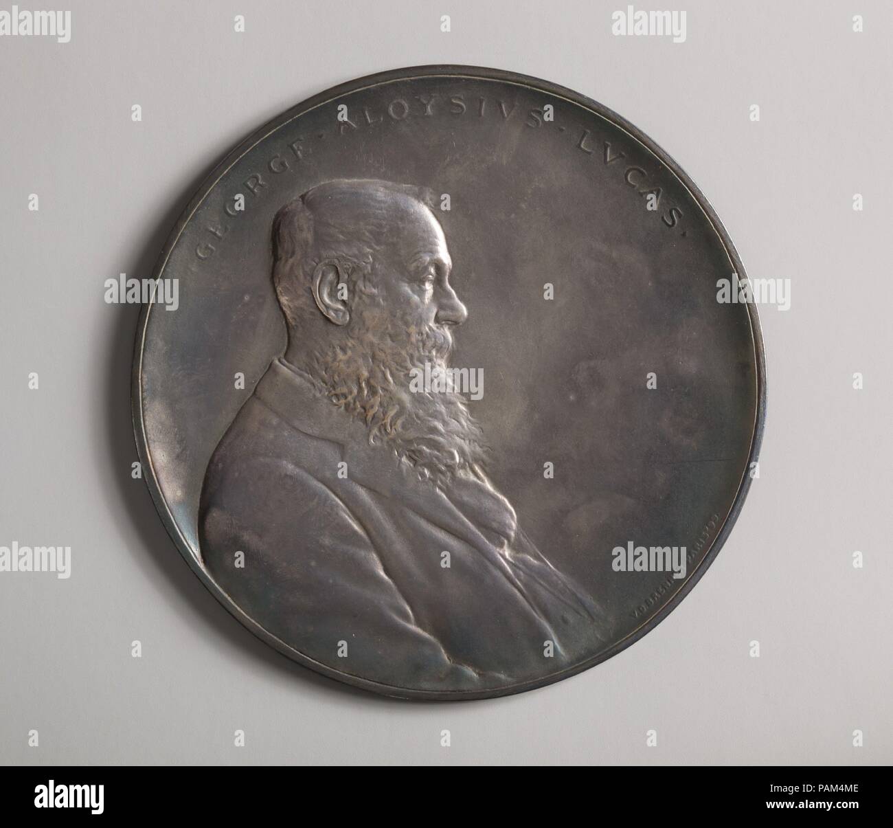 Aloysius George Lucas. Artista: Victor David Brenner (American (nacido en Kaunas, Lituania), Nueva York, 1871-1924). Dimensiones: Diam. 5 1/8 in. (13 cm). Fecha: 1899. Museo: Museo Metropolitano de Arte, Nueva York, Estados Unidos. Foto de stock