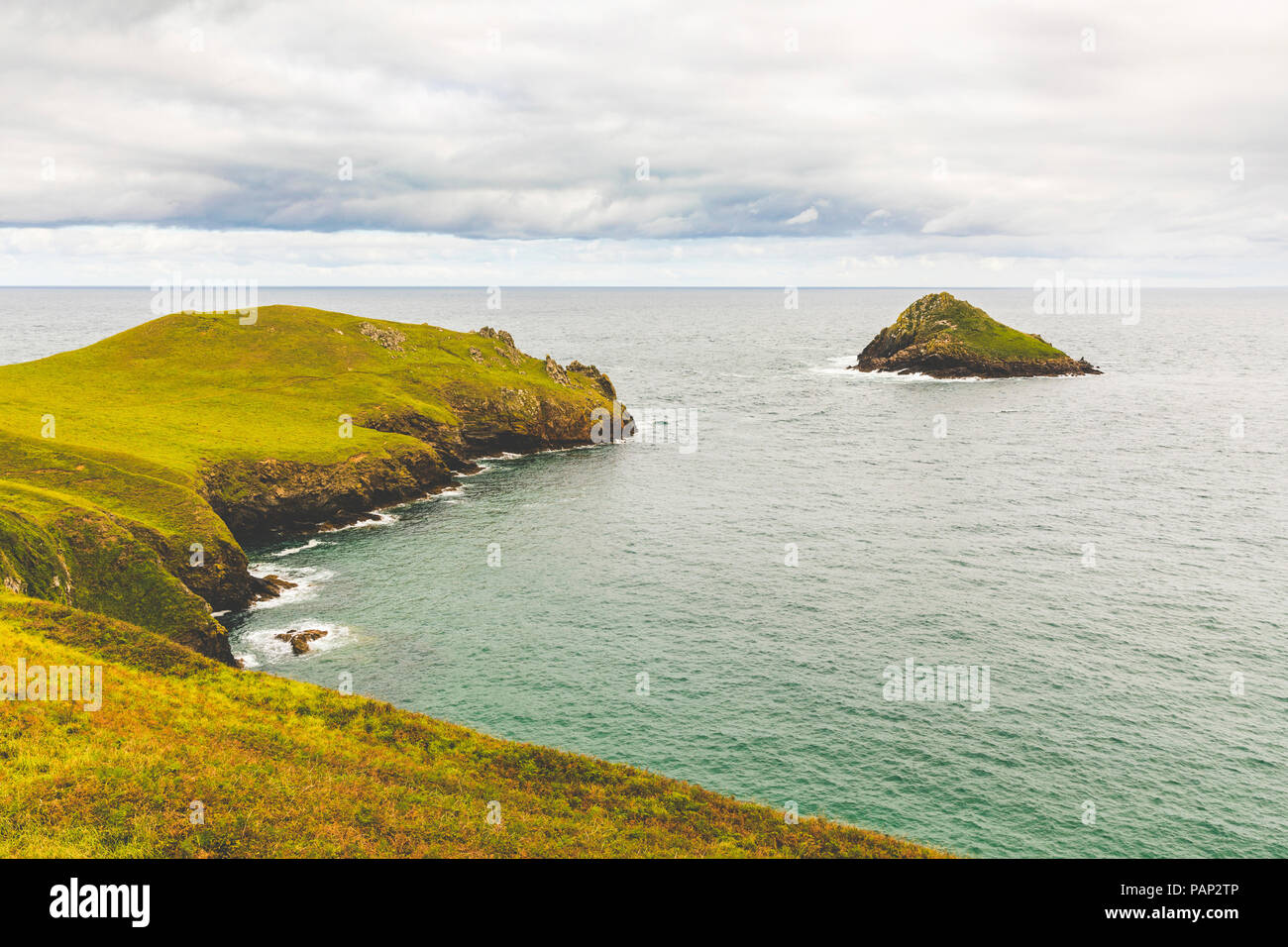 Reino Unido, Cornwall, zona costera las nalgas Foto de stock