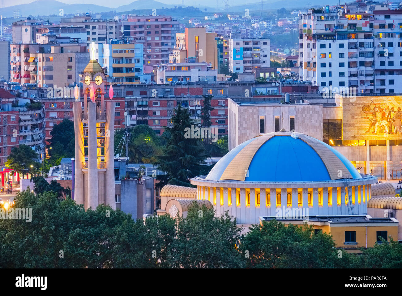 Albania, Tirana, la catedral de la resurrección, la iglesia ortodoxa de Albania Foto de stock