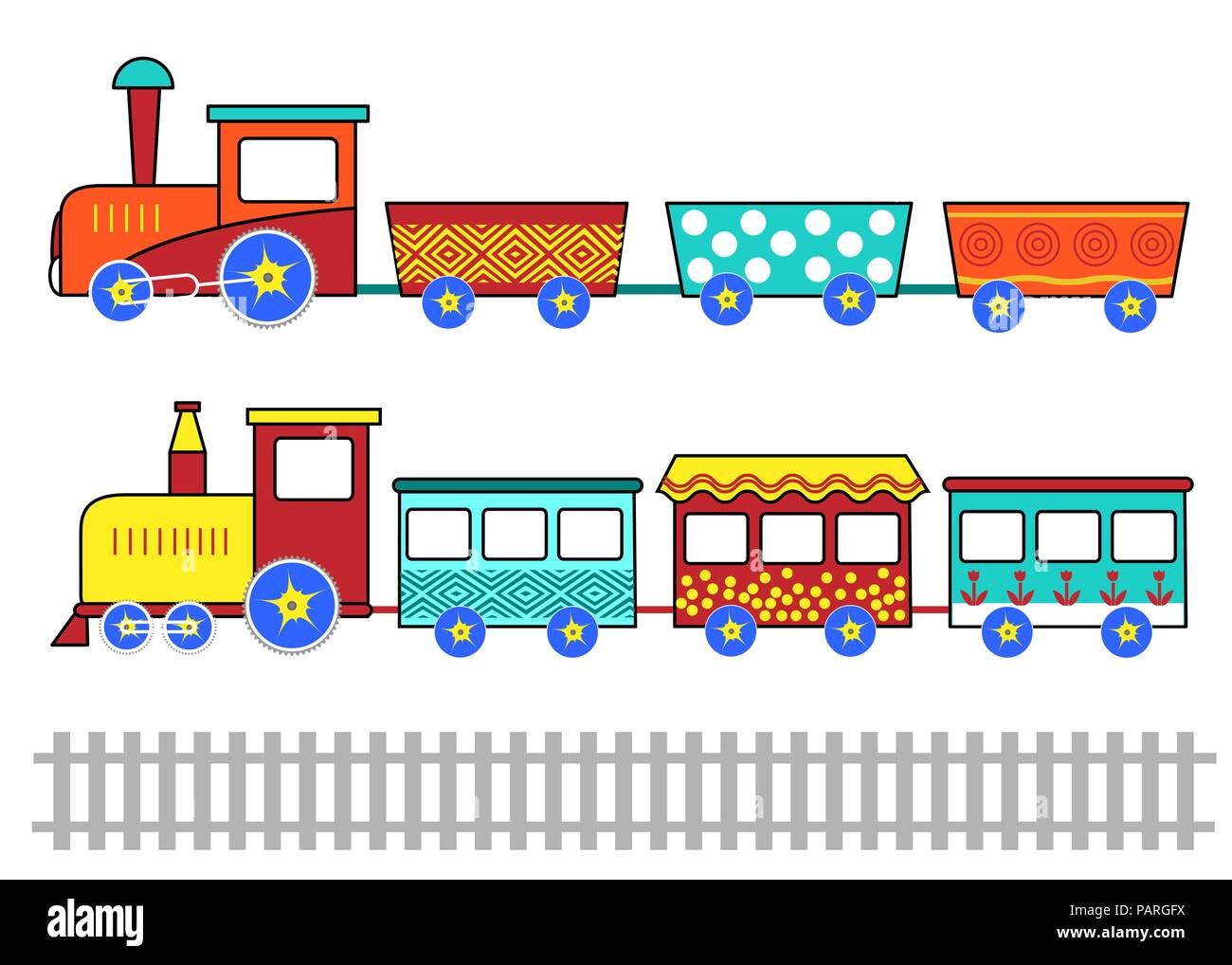 Mascotas Pantalones sequía Cute kids trenes. Establecido el vector de dibujos animados para niños  fondos Imagen Vector de stock - Alamy