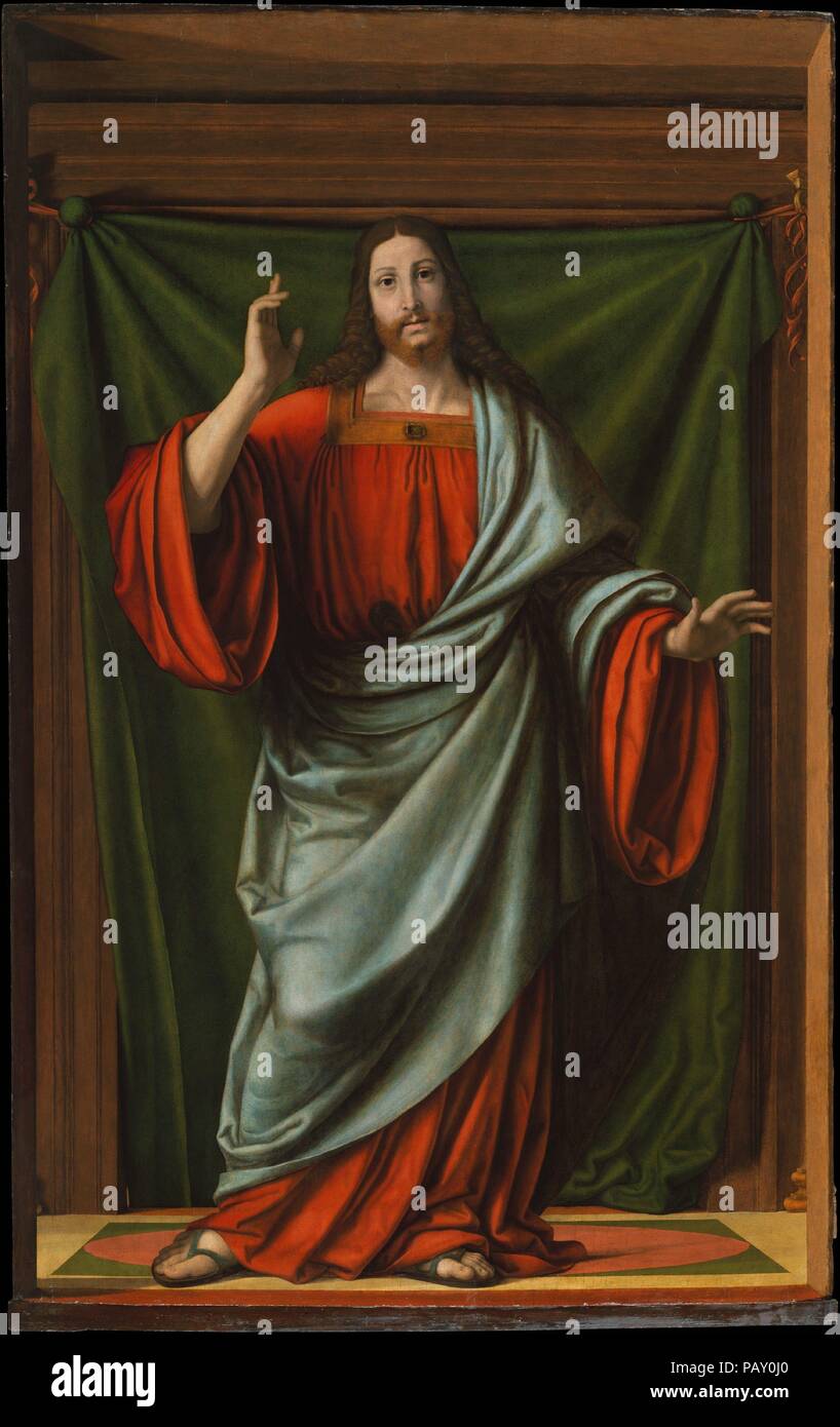 La Bendicion De Cristo Artista Andrea Solario Italiano Milan