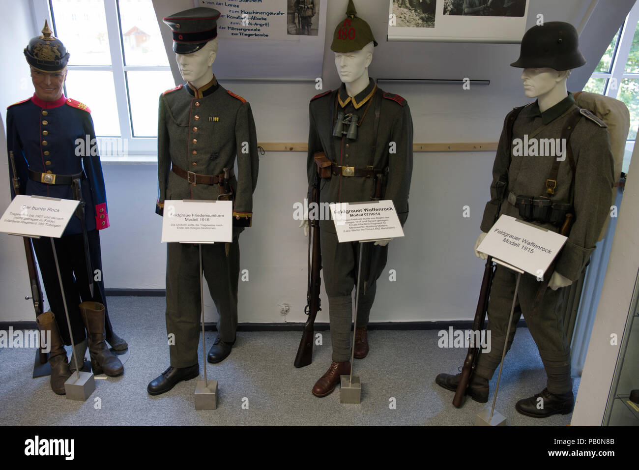 Museo de Historia Militar, Engstingen-Haid, Baden-Württemberg, Alemania Foto de stock